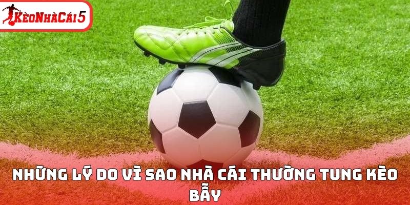 Những lý do vì sao nhà cái thường tung kèo bẫy