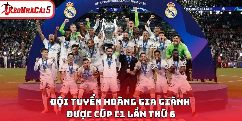 CLB Hoàng gia giành được Cúp C1 lần thứ 6